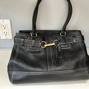 Authentic Leather Coach Handbag